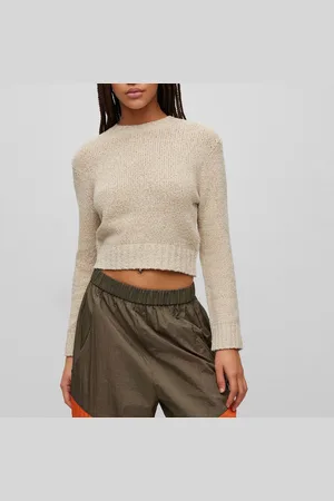 HUGO BOSS Womens Solarina Sweater in Polycotton - Size 12 UK