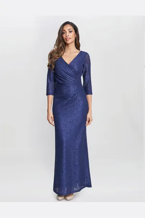 Gina Bacconi Womens Fearne Lace Wrap Maxi Dress - - Size 10 UK