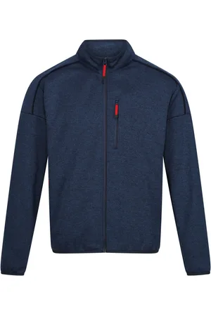 Regatta Mens Kassam Marl Full Zip Fleece Jacket (Moonlight Denim/Navy Marl) - - Size Large