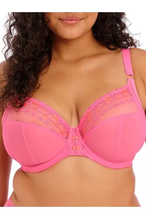 Elomi Womens Matilda Plunge Side Support Bra - Polyamide - Size 32GG