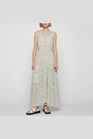 HUGO BOSS Womens Dabeala Dress in Multi colour - Cotton - Size 10 UK