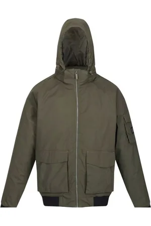 Regatta Mens Faizan Hooded Waterproof Jacket (Dark ) - Size Large