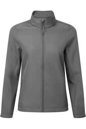 Premier Womens/Ladies Windchecker Recycled Printable Soft Shell Jacket (Dark ) - Size 2XL