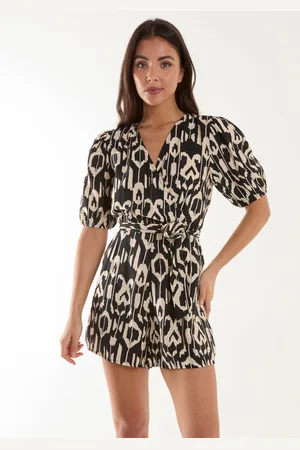 Blue Vanilla Womens Wrap Front Playsuit - - Size 8 UK