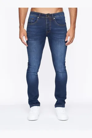 Crosshatch Mens Buraca Slim Jeans (Dark Wash) - - Size 38 Regular