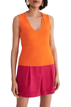 Phase Eight Womens Scarlett Knitted Sleeveless Top - - Size Large