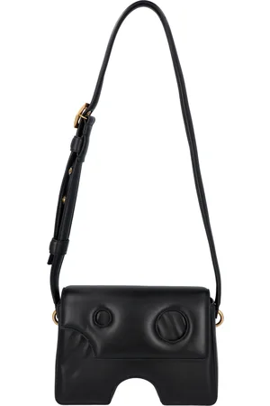 OFF-WHITE Womens Off White Burrow-27 sculpted shoulder bag - Leather - One Size