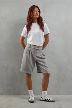 warehouse Womens Premium Pinstripe Tailored Short - - Size 16 UK