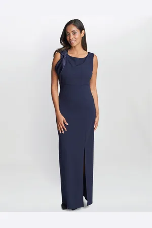 Gina Bacconi Womens Merle Bow Shoulder Maxi Dress - - Size 18 UK