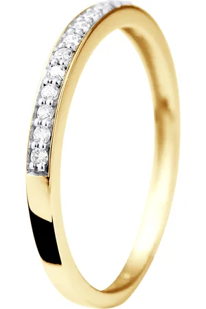 Diadema Womens - Ring - Prestige Jewelery - Diamonds - Yellow Gold - - Size T