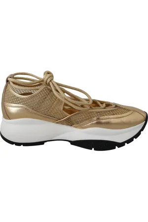 Jimmy Choo WoMens Mesh Leather Michigan Sneakers - Size EU 36