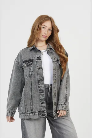 Brave Soul Womens Oversized Denim Jacket - Size 14 UK