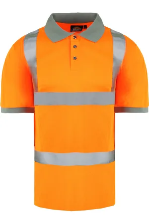 Dickies High Visibility Mens Safety Polo Shirt - Size Small