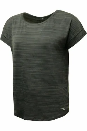 Diadora Sportswear Womens Dark T-Shirt Cotton - Size X-Small