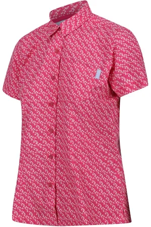 Regatta Womens Mindano VII Breathable Short Sleeve Shirt in Textile - Size 10 UK