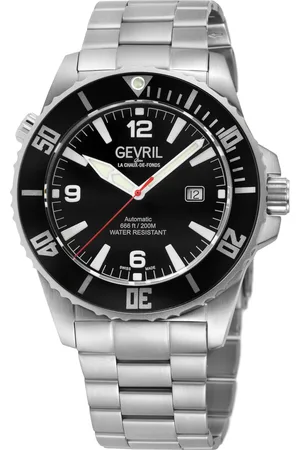 Gevril Mens Canal Street Swiss Automatic 3 Hands, Sellita SW200 Movement, two toned 316L Stainless Steel SS/IPYG Bracelet. - - One Size