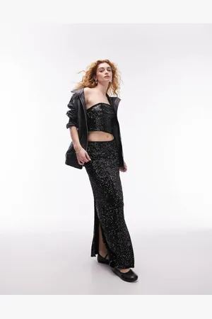 Topshop Womens co-ord sequin maxi skirt in - Size 8 UK