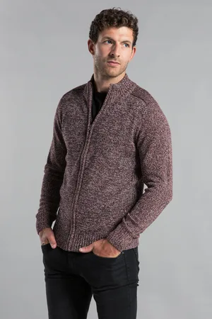 Kensington Eastside Mens Recycled Cotton Blend Zip-Through Cardigan - Size Large