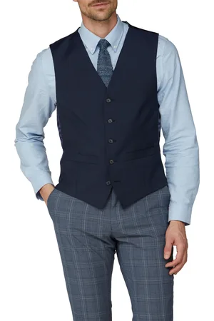 Scott Mens POW Check Waistcoat - Size 44 Long