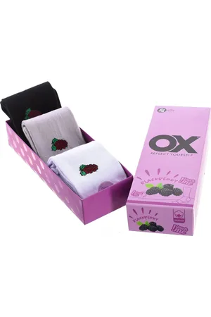 Ox Womens Pack of 6 low socks with fresh scents - - One Size