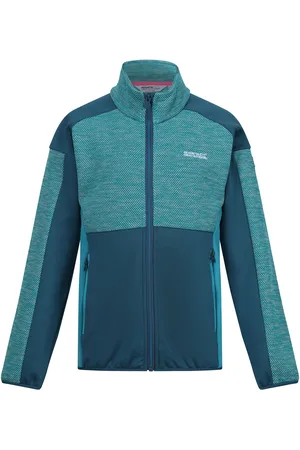 Regatta Kids Unisex Childrens/Kids Highton III Fleece Jacket (Tahoe /Moroccan ) - Size 5-6Y