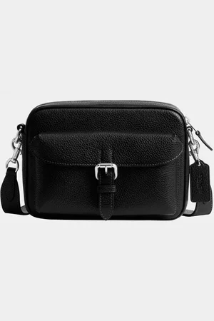 Coach Mens Warner Crossbody in Pebbled Leather - - One Size