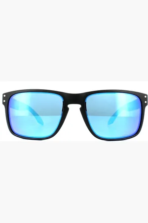 Oakley Rectangle Mens Matt Prizm Sapphire Polarized Sunglasses - One Size