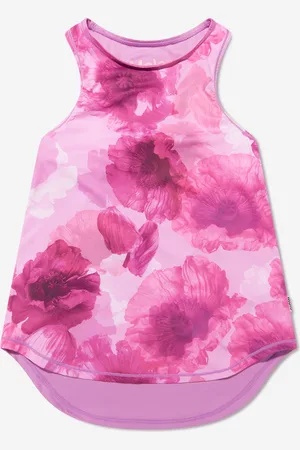 Molo Girls Floral Oriana Sports Vest Top In - Size 13-14Y