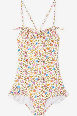 BONPOINT Girls Abbie Floral Swimsuit in - Size 4Y
