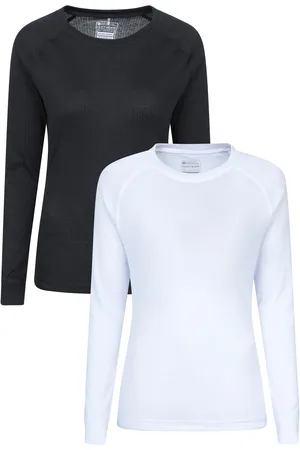Mountain Warehouse Womens/Ladies Talus Thermal Base Layer Top (Pack of 2) (Mixed) - - Size 12 UK
