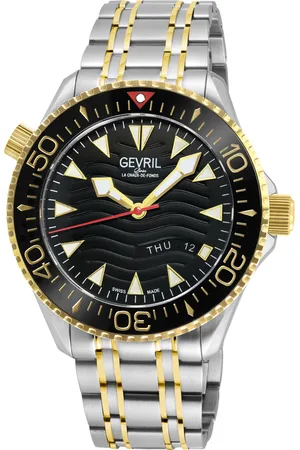 Gevril Mens Hudson Yards Swiss Automatic Black Dial Watch - - One Size