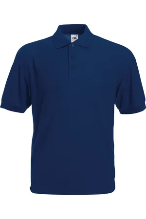 Fruit Of The Loom Mens 65/35 Pique Short Sleeve Polo Shirt - - Size Small