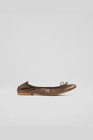 LK Bennett Womens Trilly Flats, Dark Chocolate - - Size UK 7