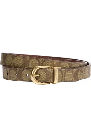 Coach Womens 25mm Cut to Size Classic Signature PVC Belt - - One Size