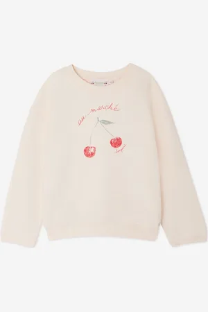 BONPOINT Girls Fleurette Sweatshirt in - Size 4Y