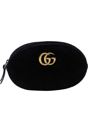 Gucci Pre-owned Womens GG Marmont Matelasse Belt Bag in Velvet - One Size