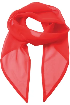 Premier Unisex Adult Colours Chiffon Scarf (Strawberry ) - One Size