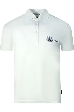 Aquascutum Mens Aldis Brand London Logo Polo Shirt - Size Small