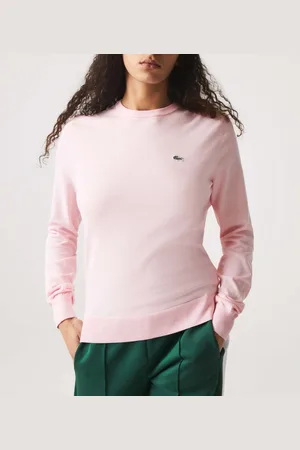 Lacoste Womens Organic Cotton Crewneck Sweatshirt in - Size 8 UK
