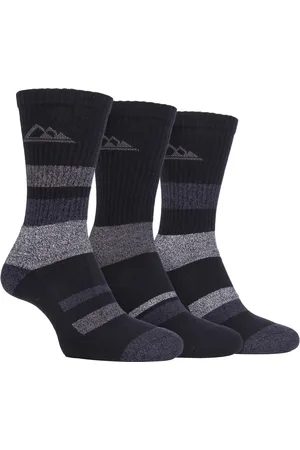 Storm Bloc 3 Pack Mens Padded Sole Anti Blister Lightweight Breathable Cotton Walking Hiking Socks for Summer - - Size UK 6-11