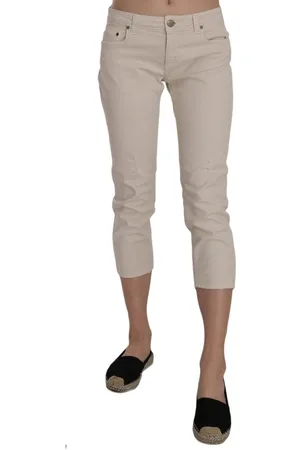 Dondup WoMens Cotton Stretch Low Waist Skinny Cropped Capri Jeans material_cotton - Size 29 (Waist)