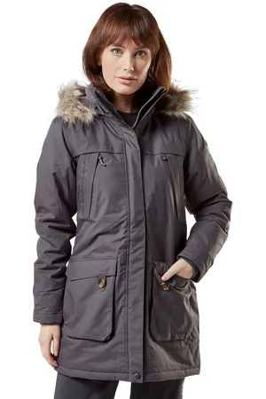Peter Storm WoMens Paloma Waterproof Parka Jacket with Faux Fur Lined Hood, Winter Coat - Polyamide - Size 8 UK