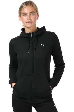 PUMA Womens Essentials Full Zip Hoody in Cotton - Size 12 UK