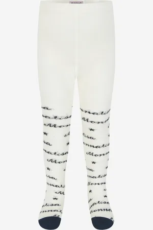 MONNALISA Baby Girls & Navy Branded Tights - - Size 6M