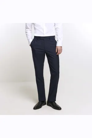 River Island Mens Suit Trousers Slim Fit Twill - Size 26 Regular