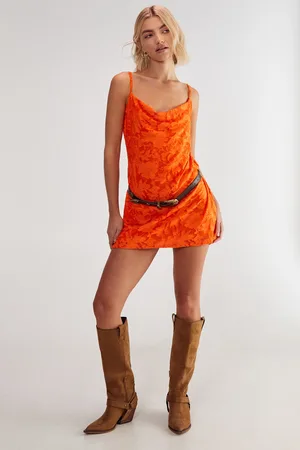 NASTY GAL Womens Cowl Neck Devore Mini Dress - - Size Medium