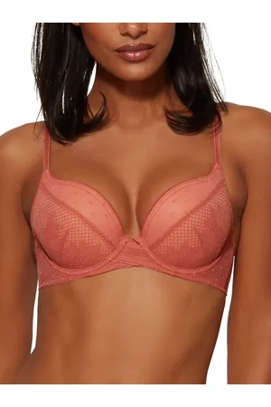 Gossard Womens Boho Lace Plunge Bra - Dusty Cedar - - Size 38F