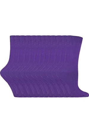 Sock Snob Womens Plain Cotton Rich Socks