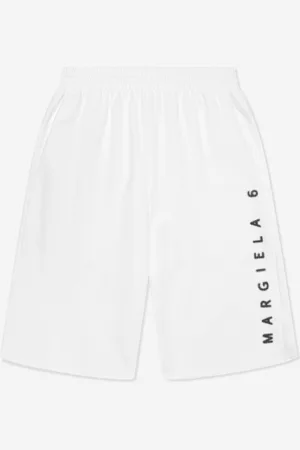 Maison Margiela Kids Unisex Logo Shorts in - Size 10Y