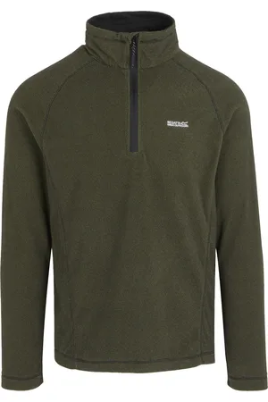 Regatta Great Outdoors Mens Montes Funnel Neck Fleece Jumper (Nephrite /Black) - Size X-Large